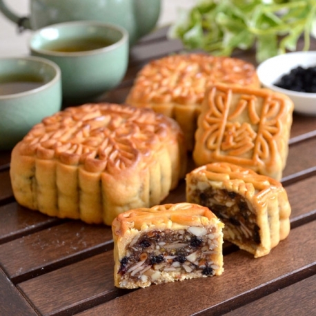 Mini Assorted Nuts Mooncake with Blueberry (6pcs) Mini Assorted Nuts Mooncake with Blueberry (6pcs)